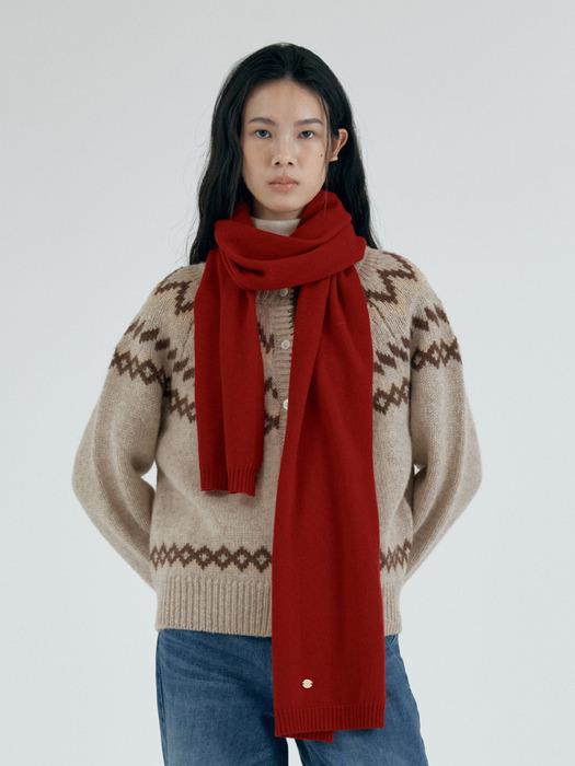 SIAC3093 라이트 울 머플러_Red