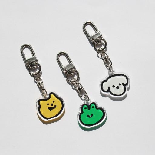 모자란덩어리 키링 (곰덩이💛개구릴리💚뭉뭉이🤍)