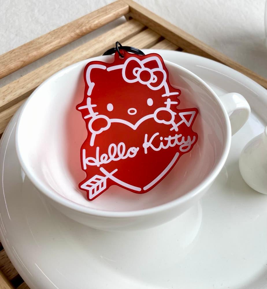 헬로키티  아크릴 키링 귀여운 캐릭터 키링 클리어 니코이치 키링 2개