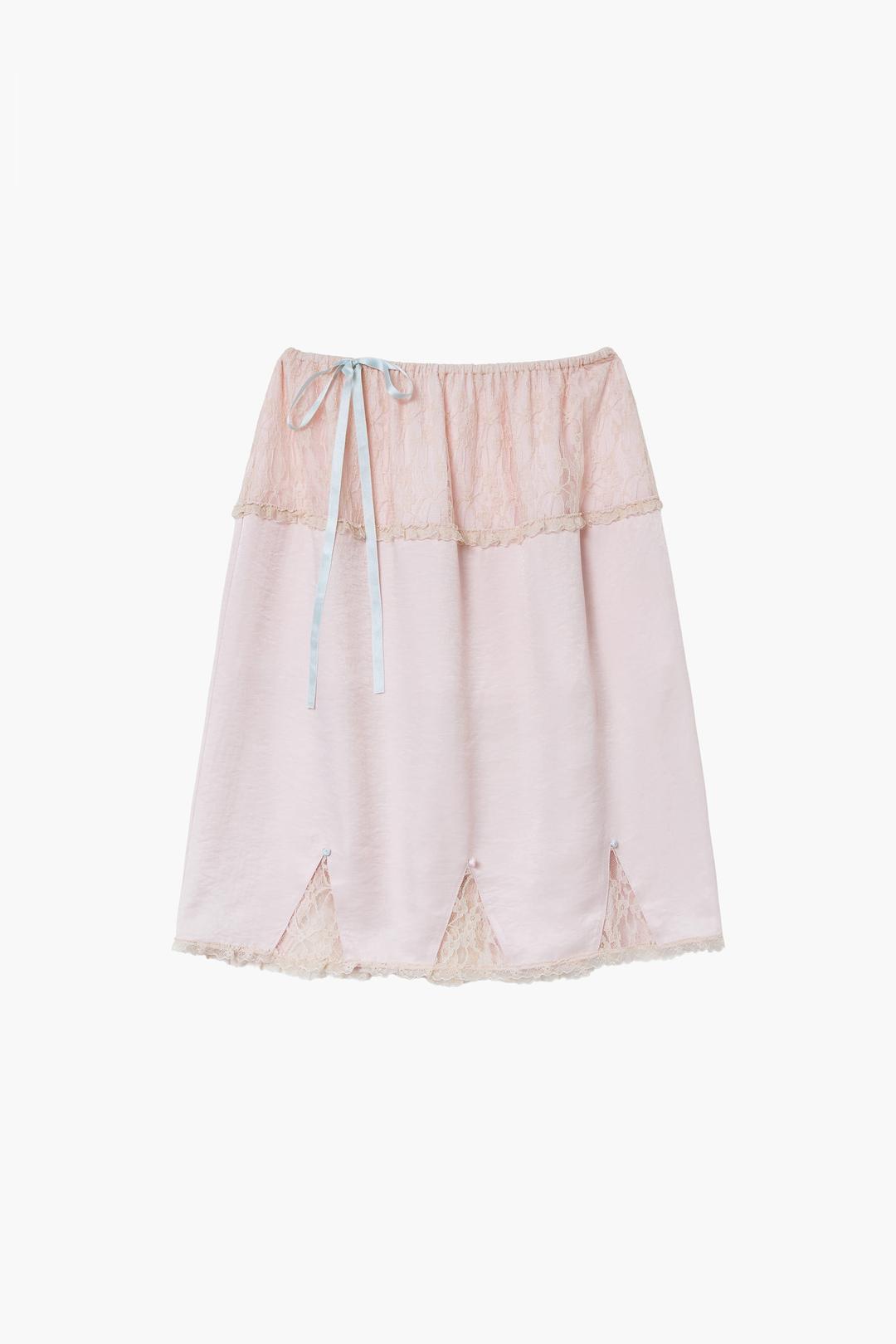 Yvette Bed Skirt (Pale pink)