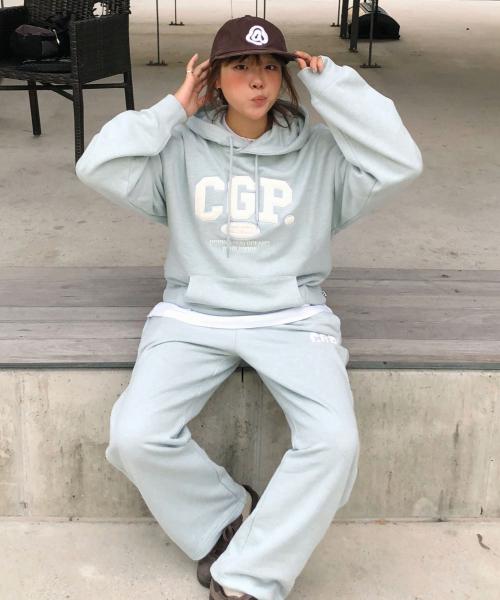 [SET] [후드티 OR 맨투맨 선택] CGP 아치 로고 셋업_민트