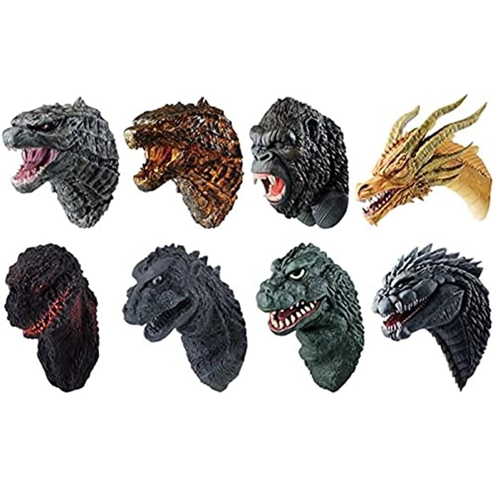 제일복권(이치방쿠지) 고질라vs콩 F상 몬스터 헤드 마그넷 전8종
