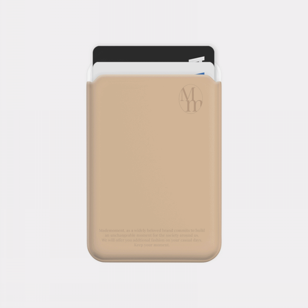 [mm] soft cream 무지 디자인 [맥세이프 카드슬롯]