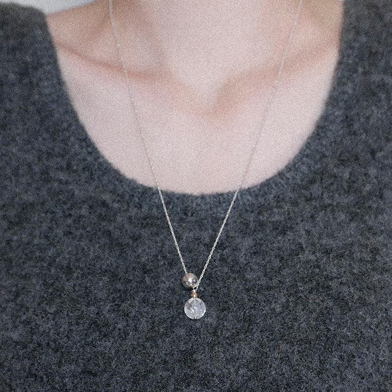 Snow ball Necklace