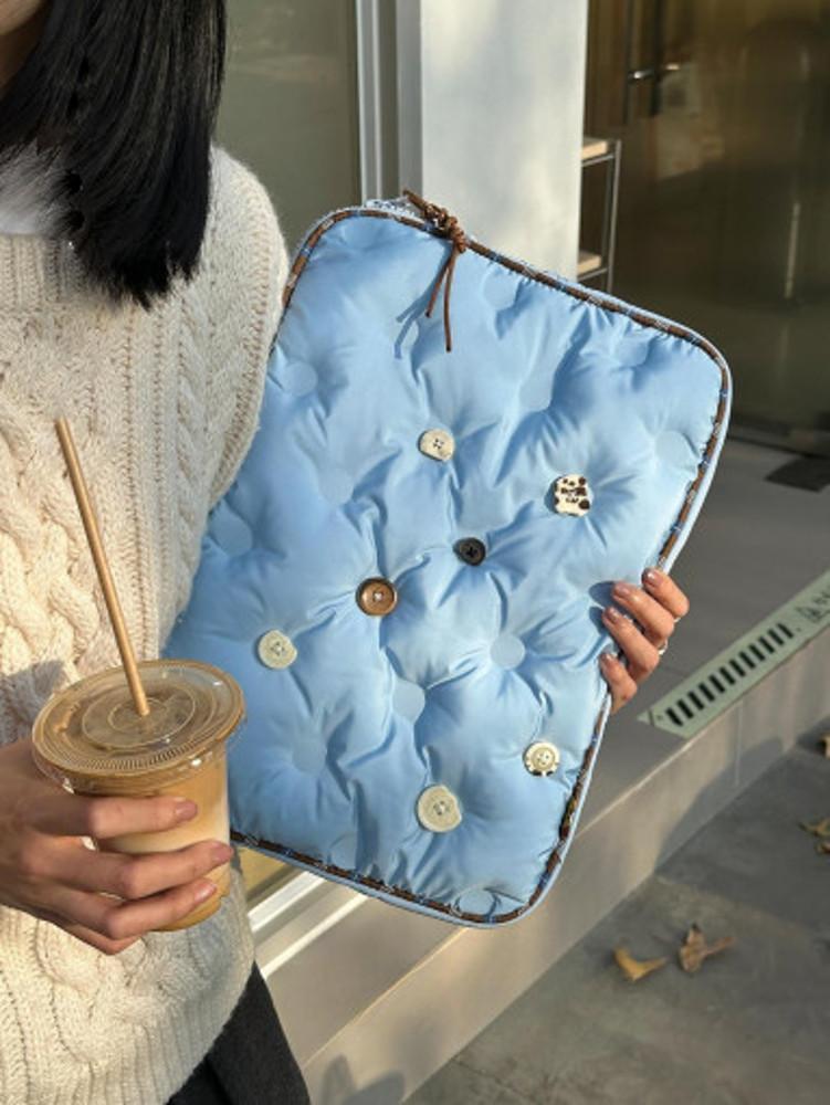 에그머그 Pillow Button 노트북 파우치 가방 맥북 파우치 15인치