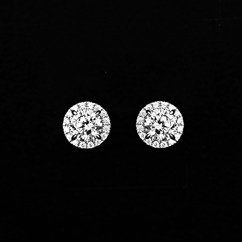 [위프레리] 실버 5A 클래식 라운드 귀걸이, Silver 5A Classic Round Earrings