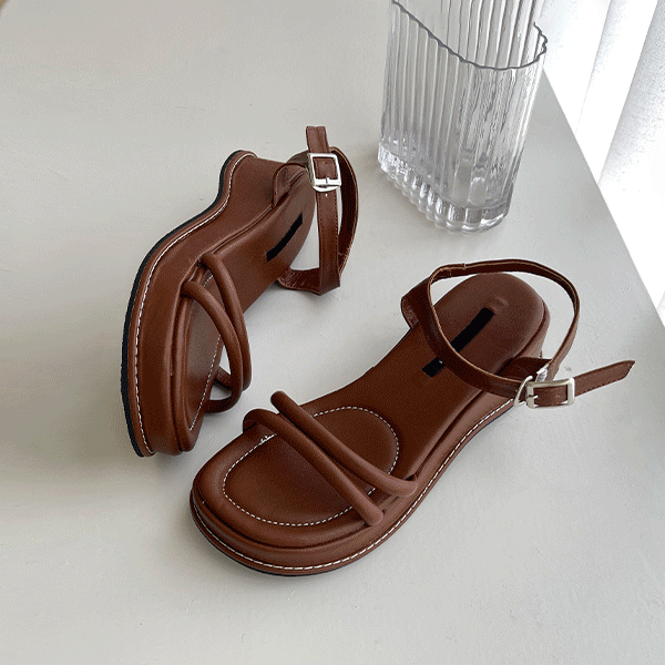 무디스트랩통굽샌들(5cm)