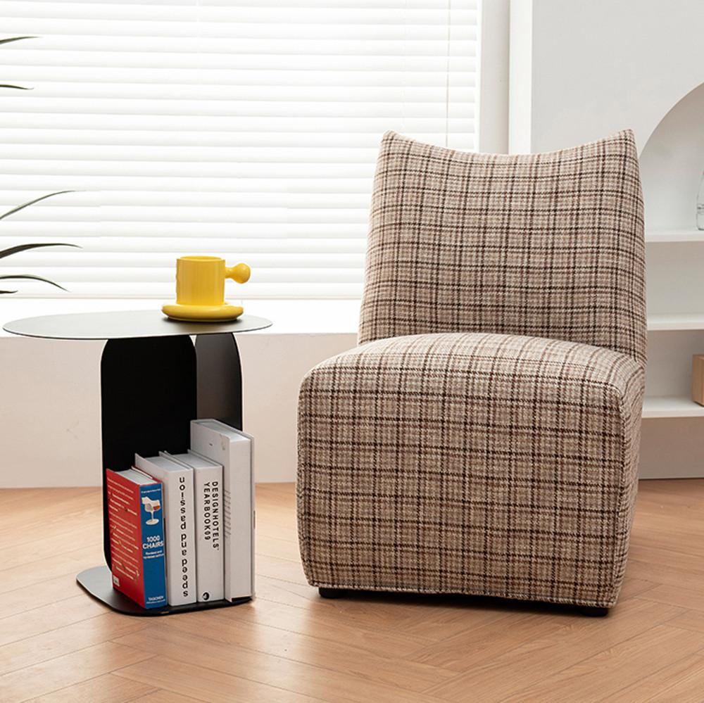 포근한 빈티지무드 체크무늬 카페 소파 1인용 일인 싱글 영국풍 덴마크 패턴 천소재안락의자