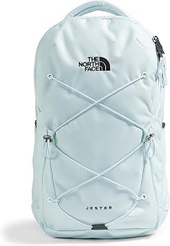 THE NORTH FACE Women's Jester Everyday Laptop Backpack, Ice Blue/TNF Black, One Size