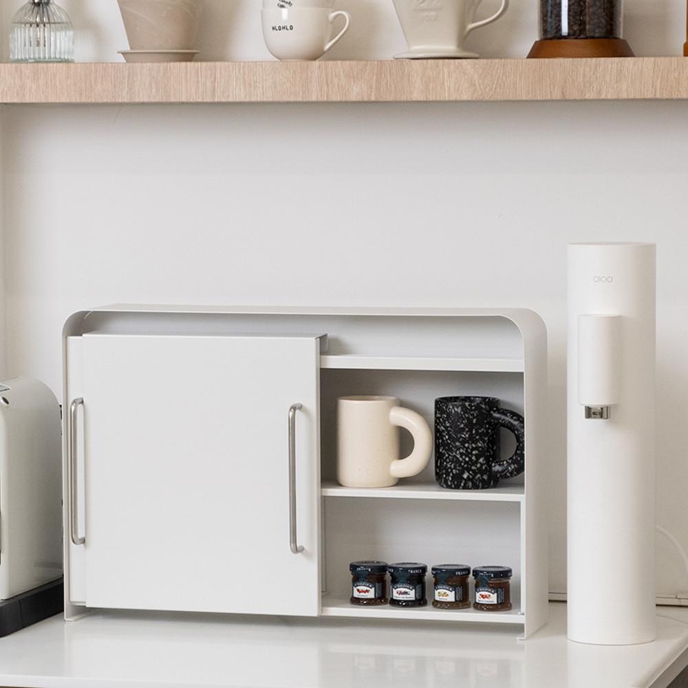 마치 철제 수납장 슬라이딩 캐비넷 양념 조미료 슬림 선반 홈카페 수납함