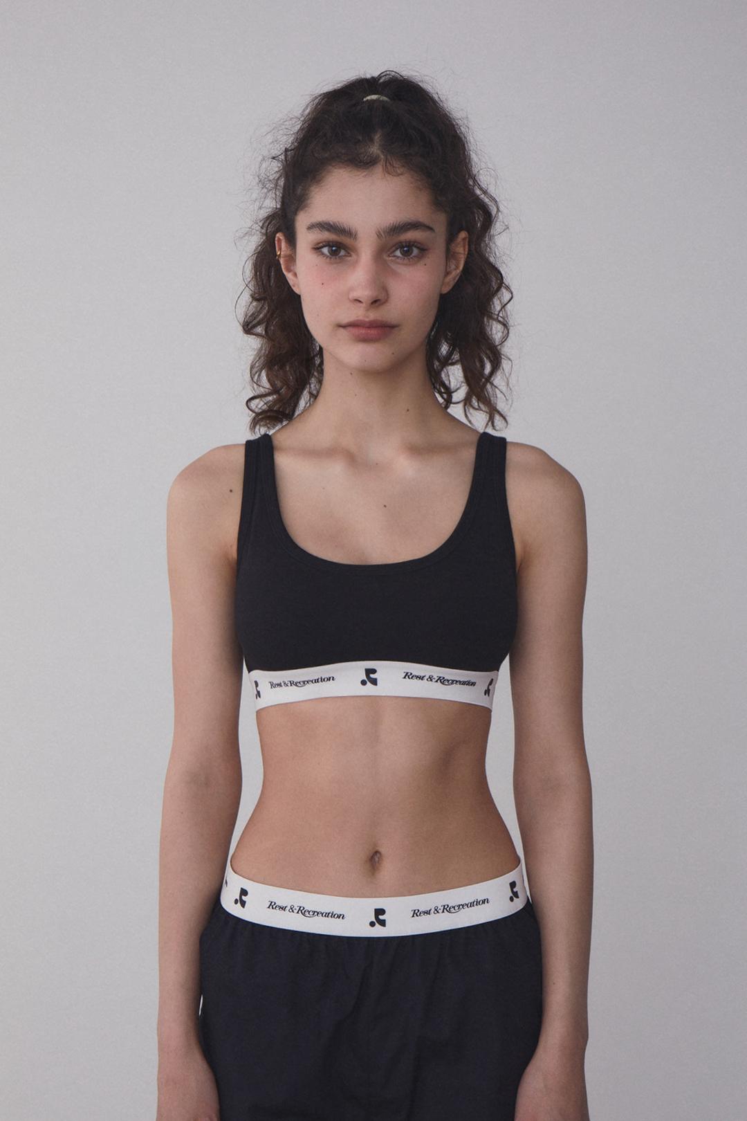 RR COTTON BRA - BLACK