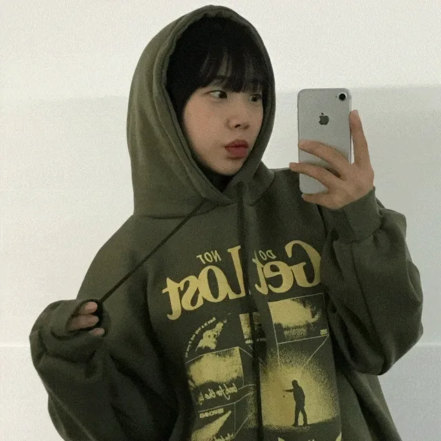 (기모선택/폭닥)Get Lost over Hoodie - 4color
