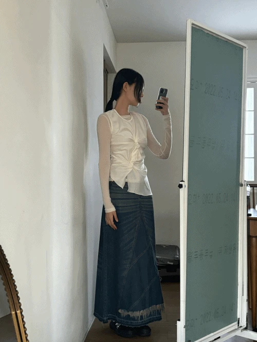 Latte Twist Satin Top