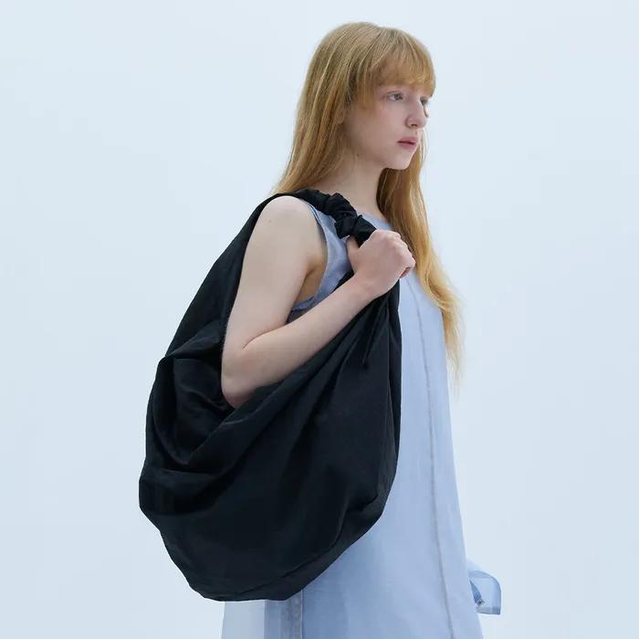 Large Tangle Twist Bag_Black