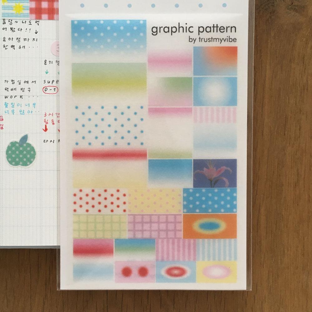 graphic pattern sticker