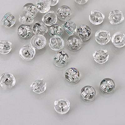 [8-1047-11] 써지컬스틸(실리콘뒷클러치) 5mm (무도금) (Y) [1개,20개]