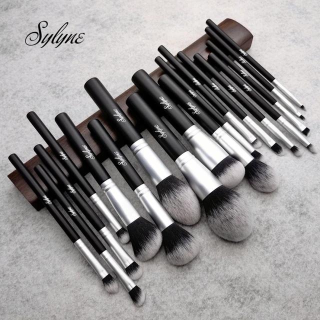 메이크업 브러쉬 세트 블랙 18Pcs 얼굴 눈 화장품 파우더 파운데이션, 전문 메이크업 브러쉬 키트