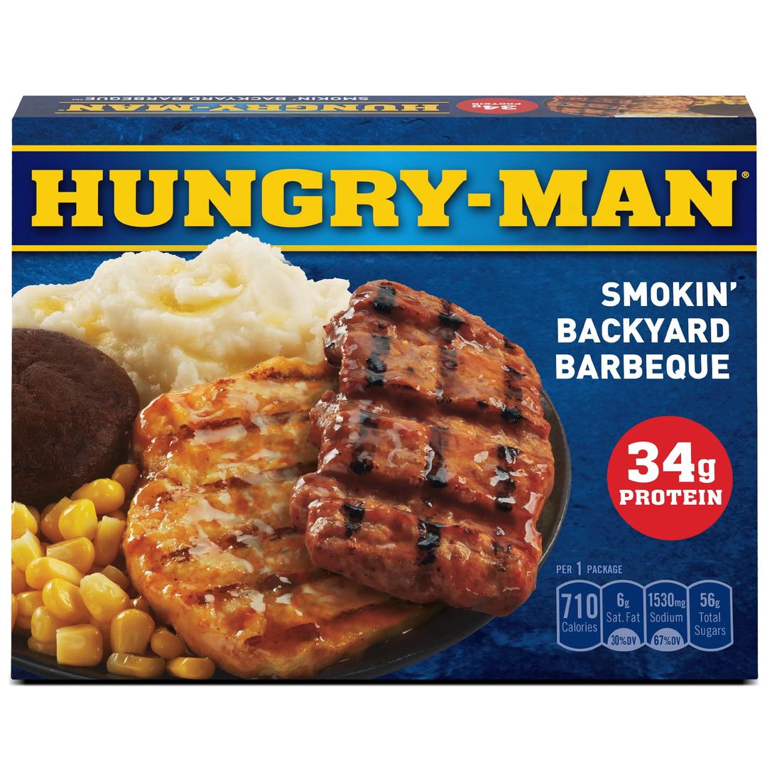 Hungry-Man Smokin' Backyard Barbeque, Frozen Meal, 15.25 oz (Frozen)