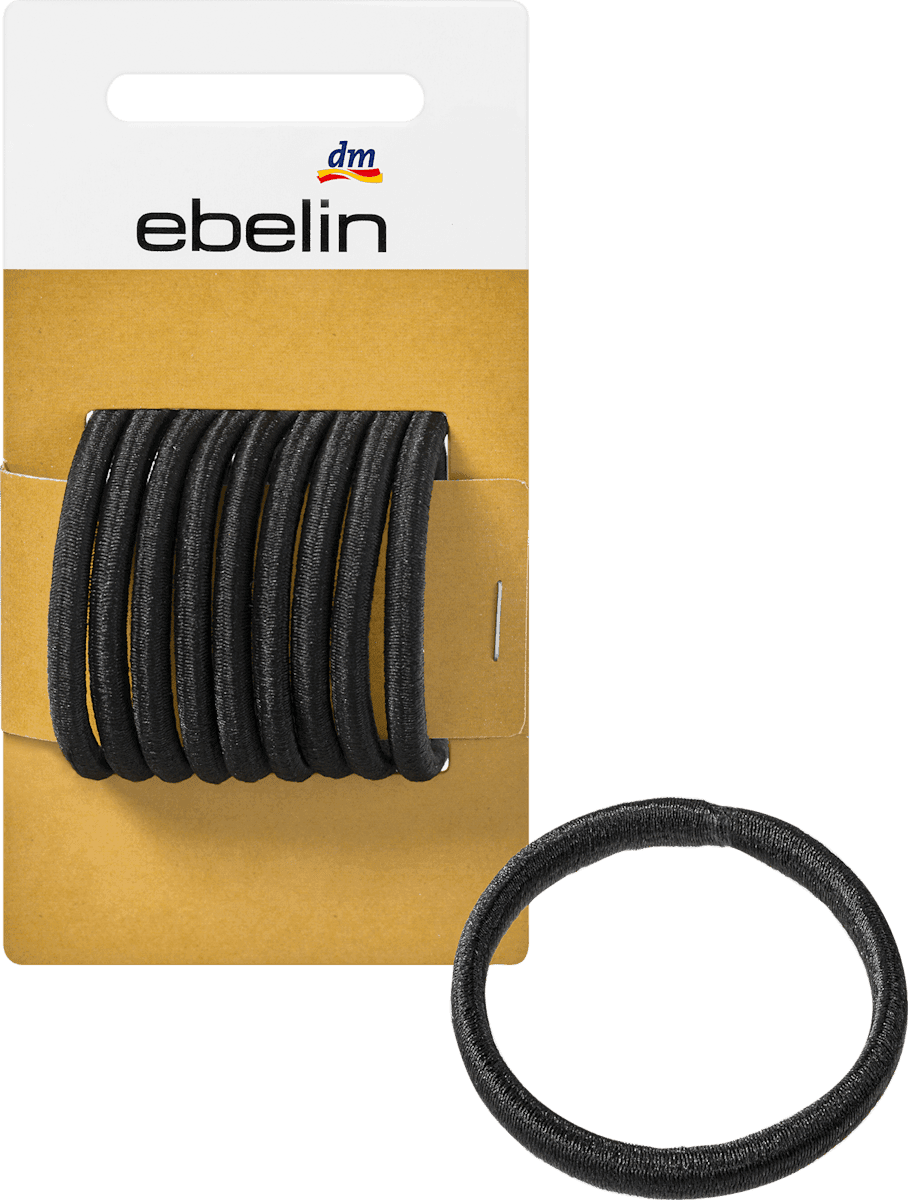 Haargummis schwarz, 9 St