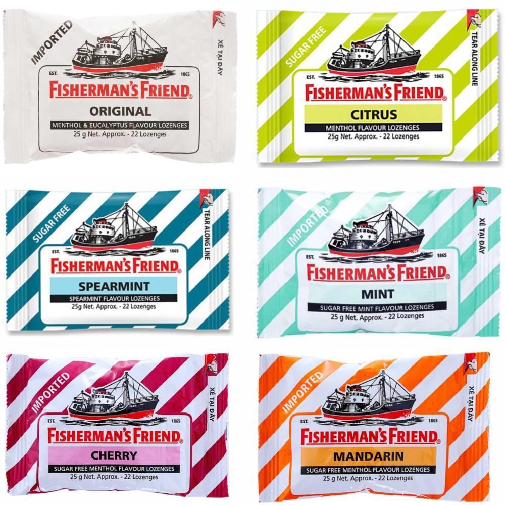 피셔맨프렌즈 맨톨 목 캔디 만다린 사탕 선택 25G Fisherman's Friend