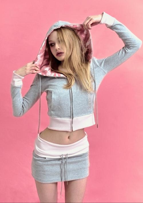 Bebe cago training hoodie (grey)