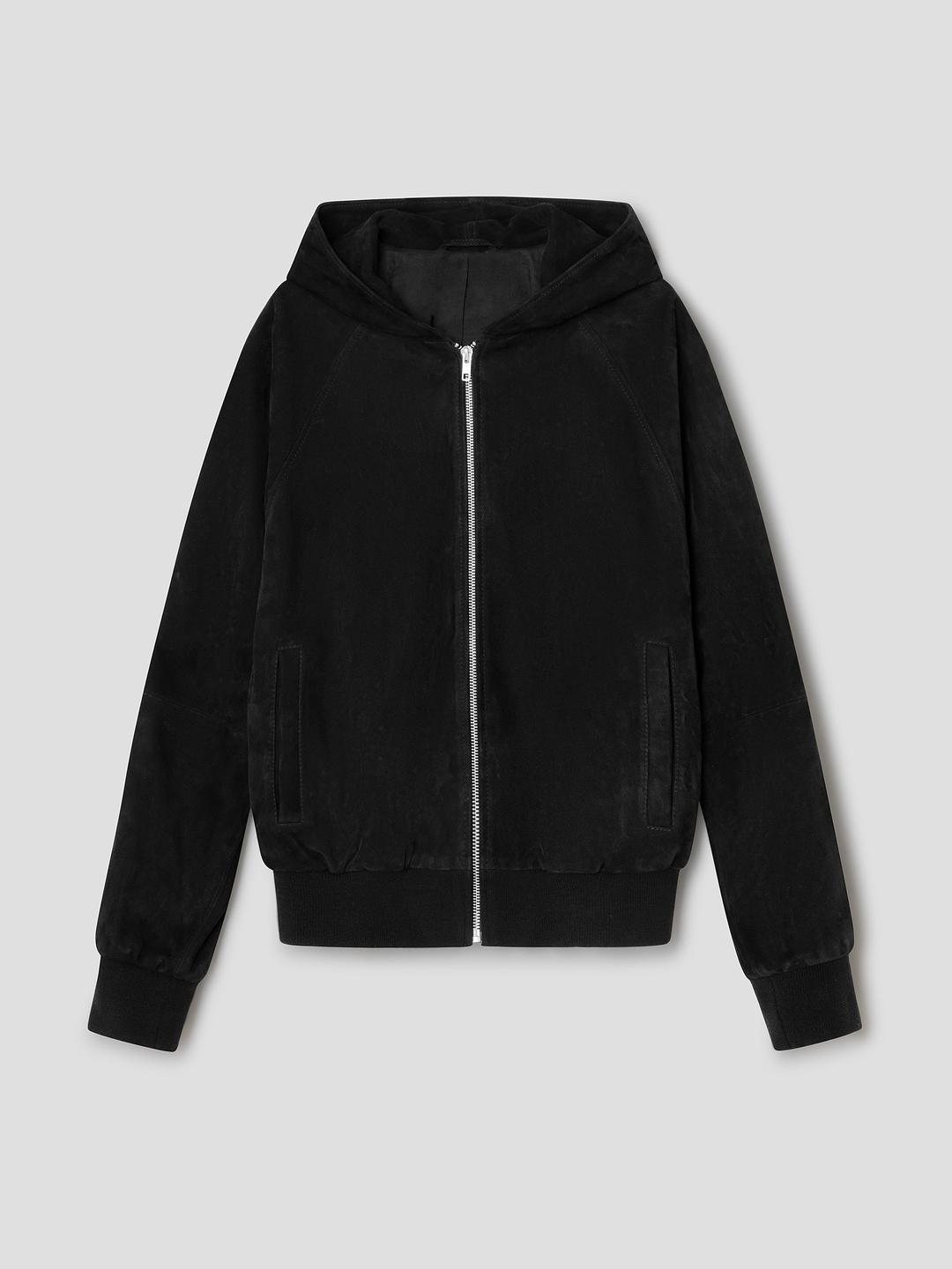 Leather Sweatshirt - XS