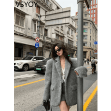 vsyoy 세트 코트 가을과 겨울 새로운 두꺼운 따뜻한 세트 코트 여성 의류