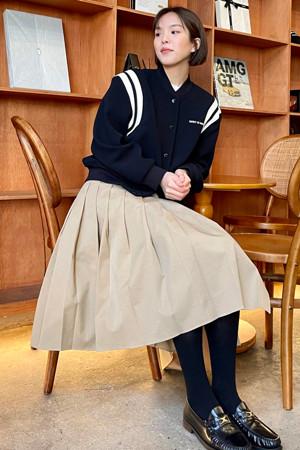 Pleats Medi-Skirt
