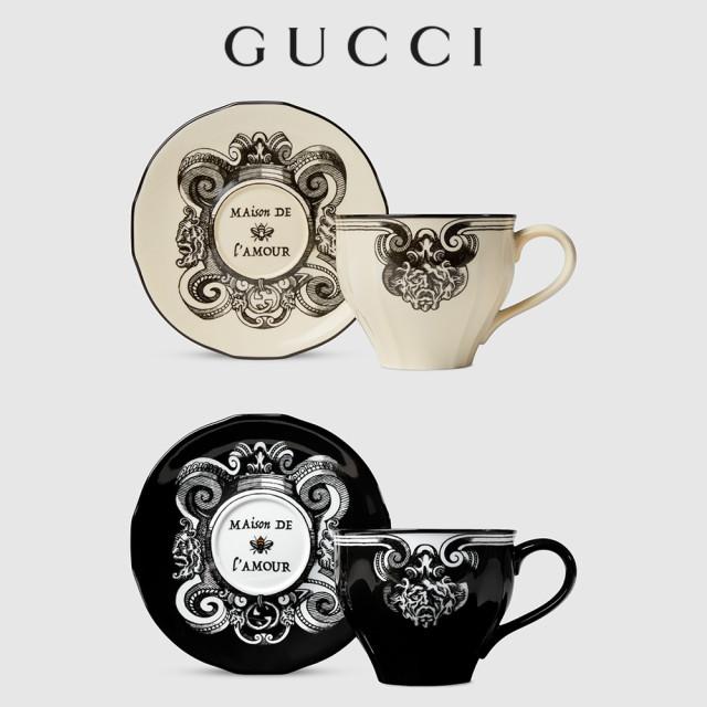 GUCCI 구찌 테이블웨어 스타 아이 XL 데미타스 잔과 받침 2컬러 Star Eye XL demitasse cup and saucer, double set 토미샵