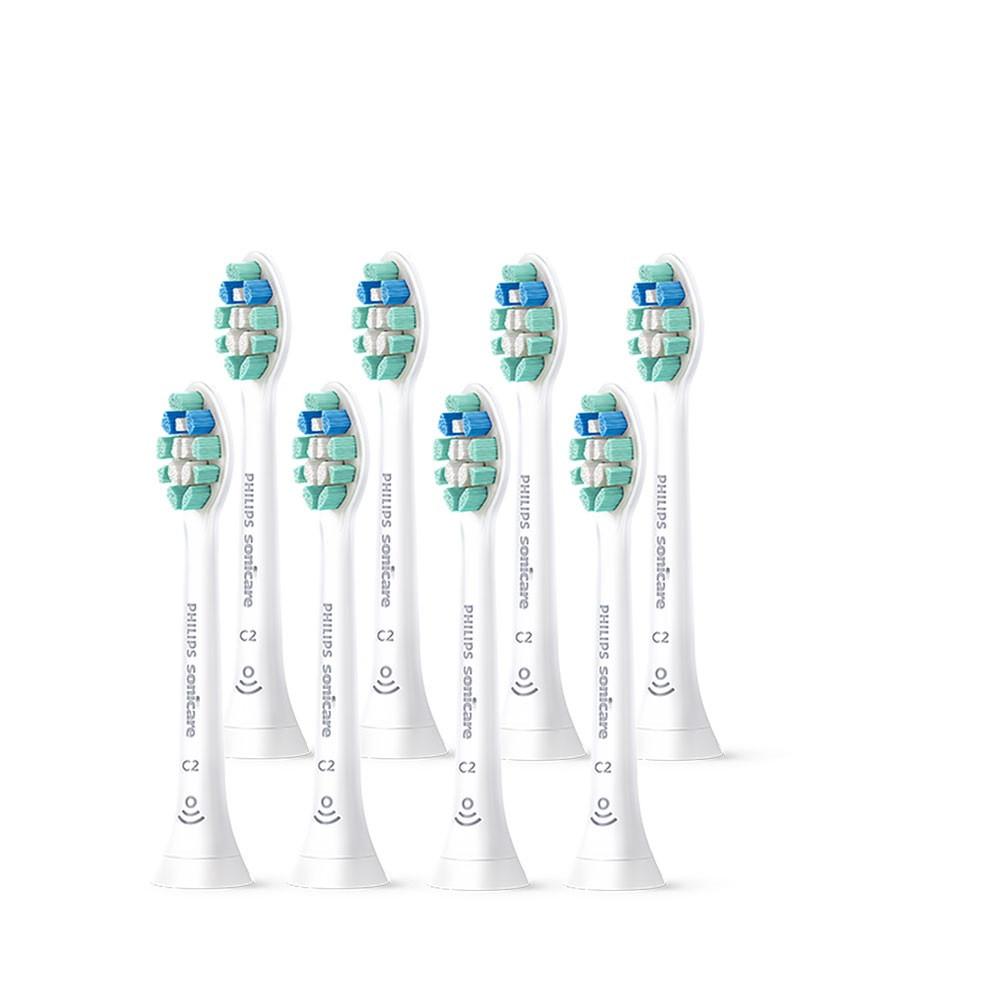 필립스 전동칫솔모 소닉케어 플라그 디펜스 HX9028/67 8개입 화이트