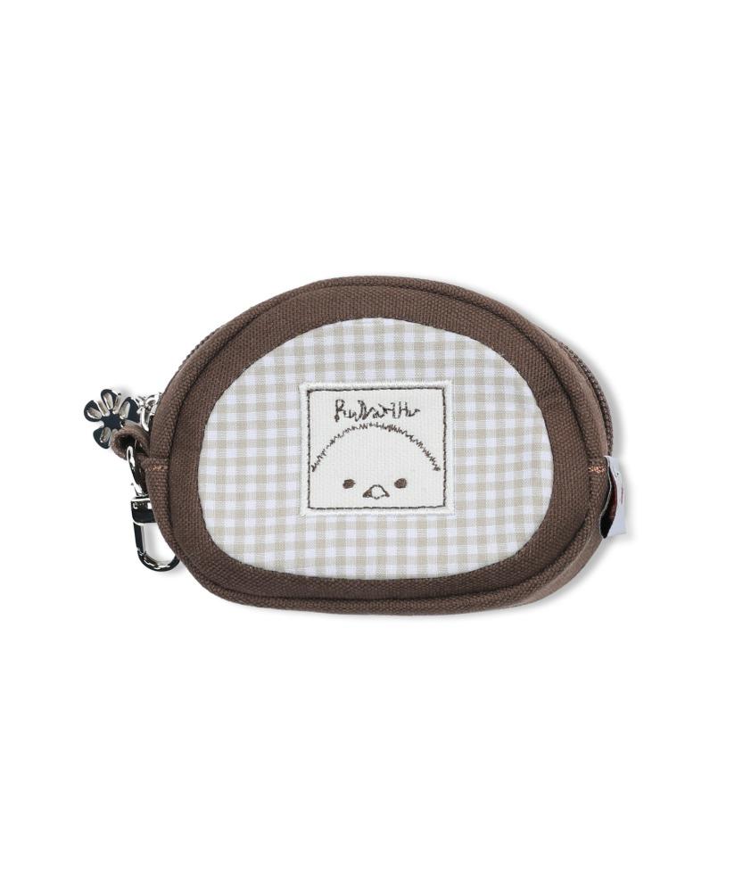 WXAC015 코론체크 미니 파우치 (BROWN)