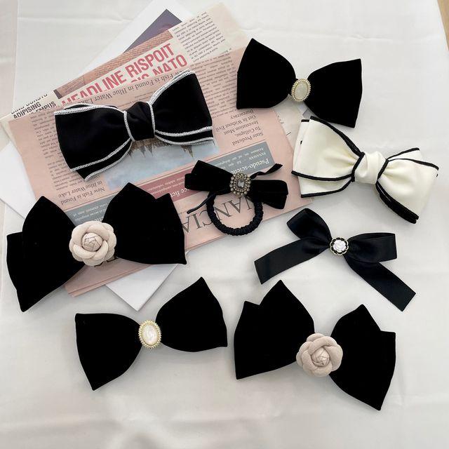 [당일/이벤트] 벨벳 빅 왕 실크 쉬폰 리본 리본핀 헤어핀 머리핀 머리끈 집게핀 헤어 모음