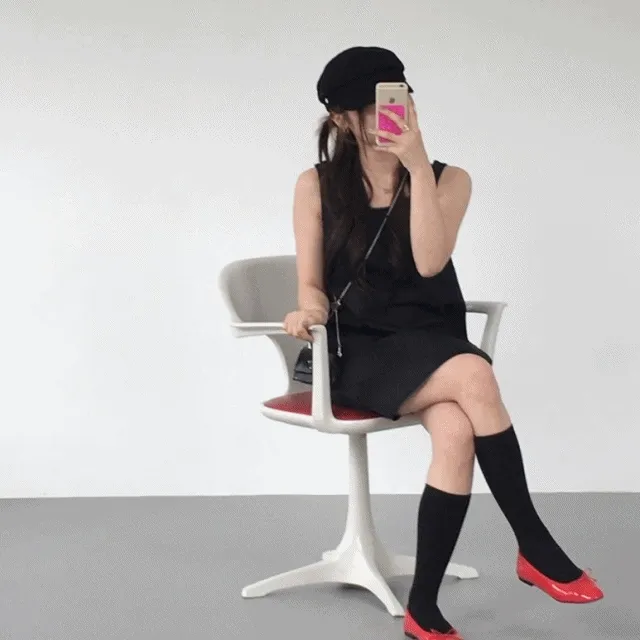 에나멜 리본플랫 레드/230-250 [에나멜/슈즈/플랫/레드/코디추천/포인트/데일리/대학생/직장인/y2k]