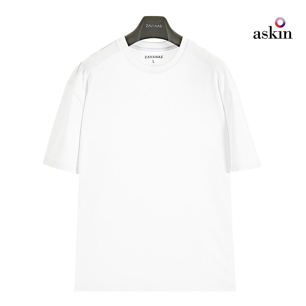 J 쿨스킨 티셔츠 -흡한속건 시원한 냉감 기능성 세미 오버핏 크루넥 찰랑거리는 쿨링 반팔