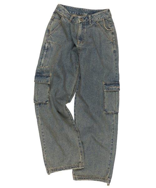 Acid Cargo Jogger Pants Vintage Green