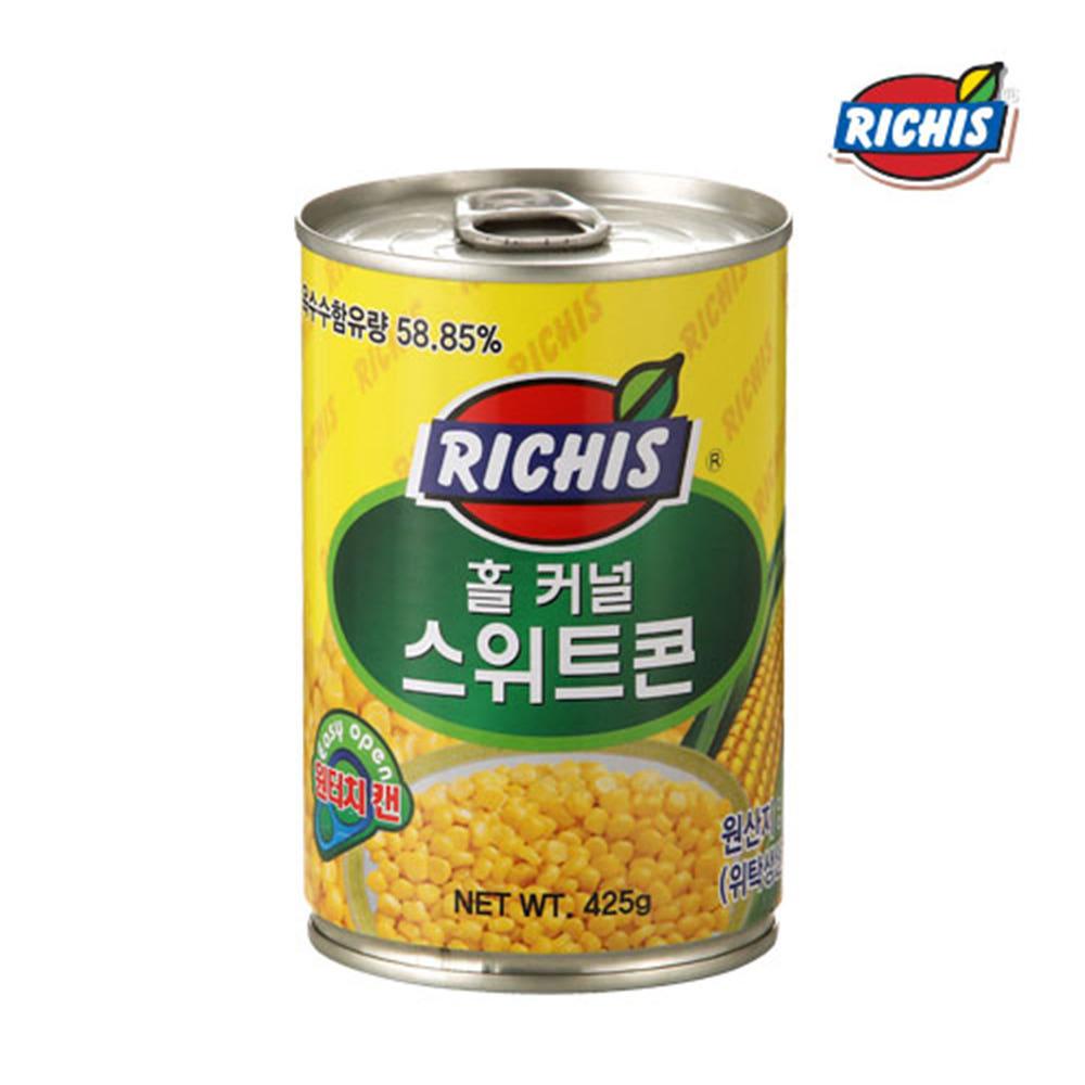 동서 리치스 홀 커널 스위트콘 425g 캔옥수수