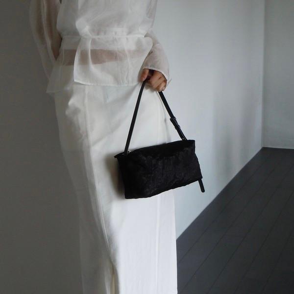 Compact Shoulder Bag - Jacquard Black