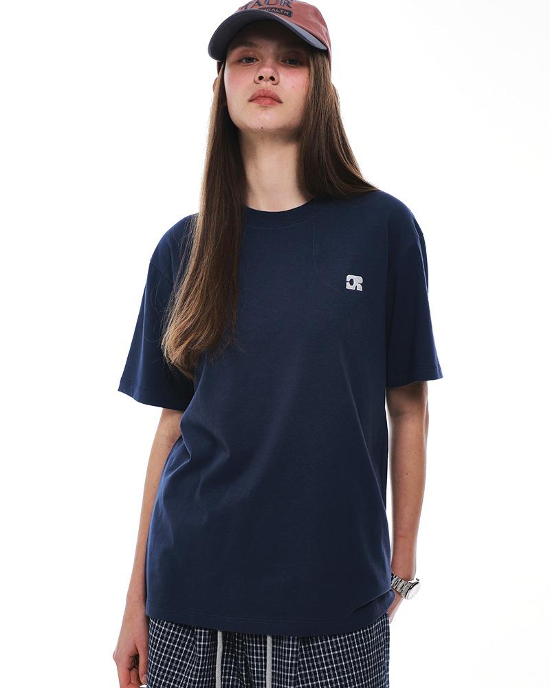 CENTAUR EMBLEM COMASA COTTON T-SHIRT_NAVY