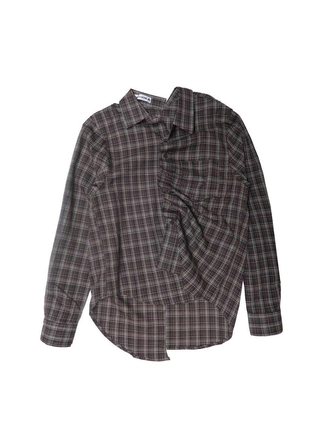 TUCK SHIRTS IN BROWN