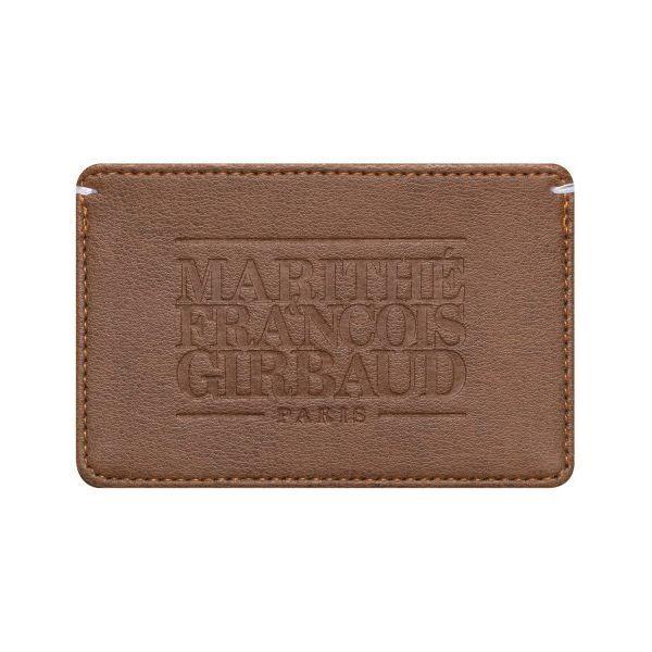 마리떼 MARITHE FRANCOIS GIRBAUD CLASSIC LOGO CARD WALLET brown