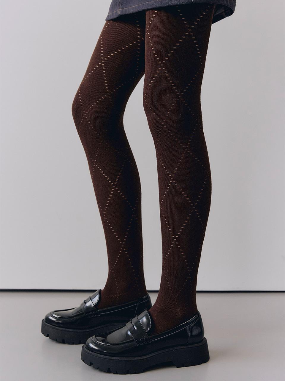 Rhombus Knit Stockings_VH2511SS001M