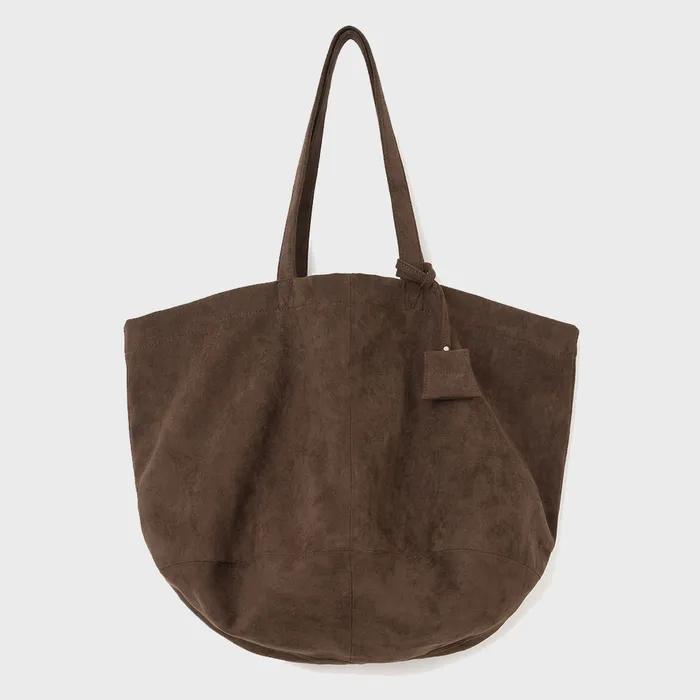 [MA X 데릭] 케르 스웨이드 토트백 [딥 브라운]