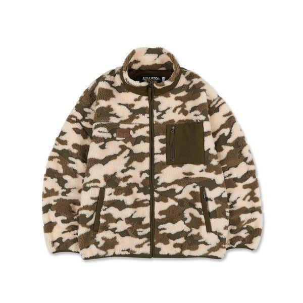 SCULPTOR [20FW] Camouflage Sherpa Jacket [KHAKI]