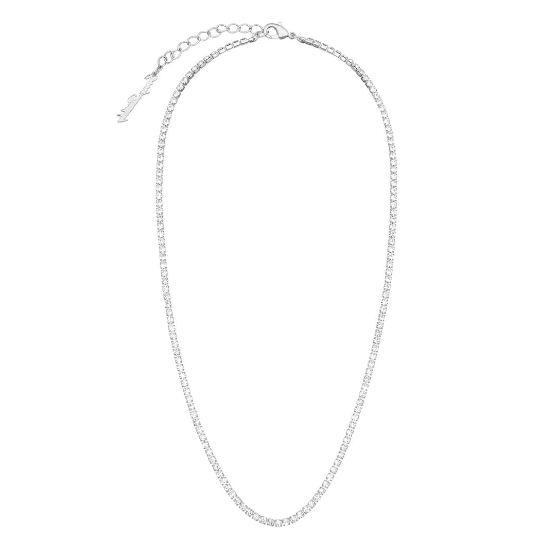 Free stone line M Necklace