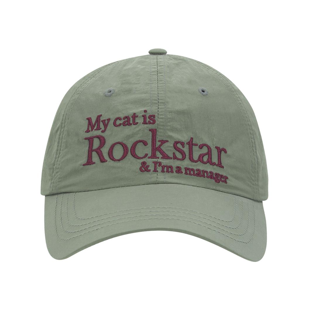 Rockstar cat cap (Olive)