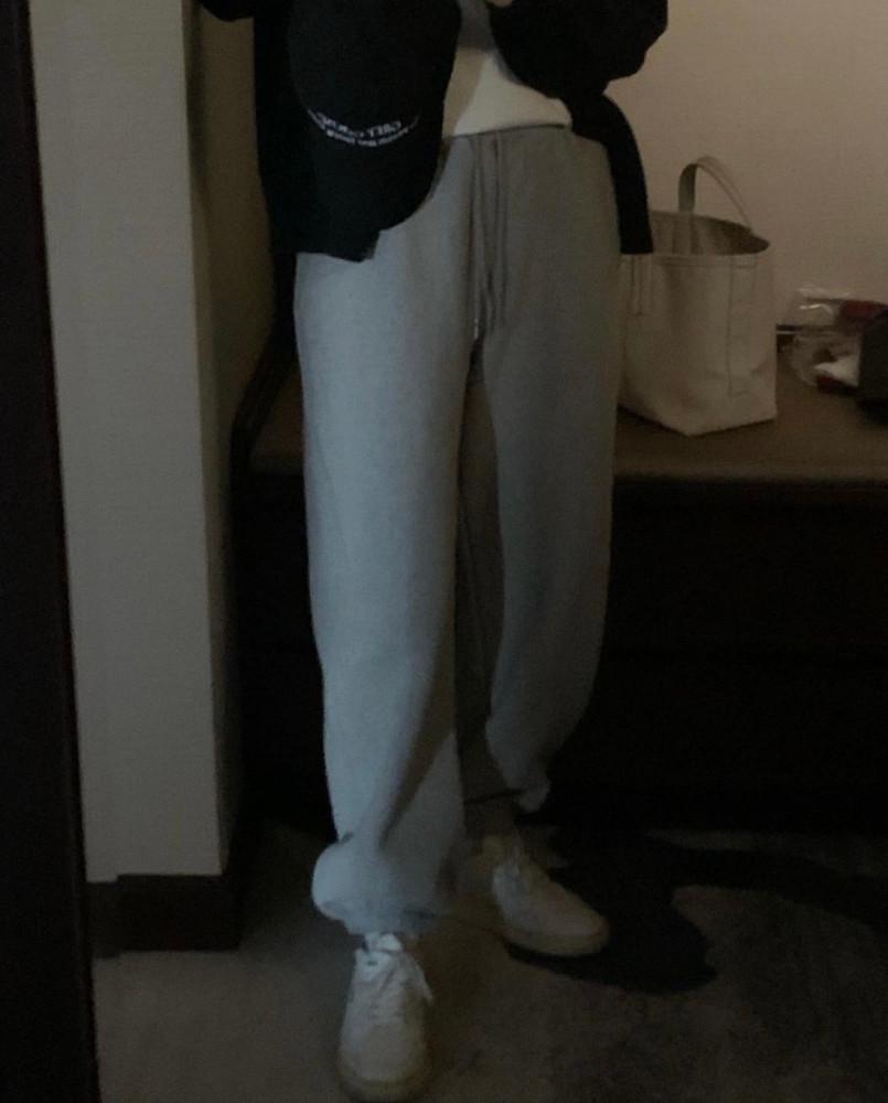 오브젝트 양기모 조거 팬츠 코튼 밴딩 일자 바지 (4col)