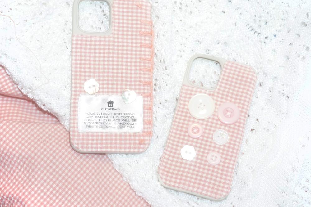 Check Phone Case [pink]