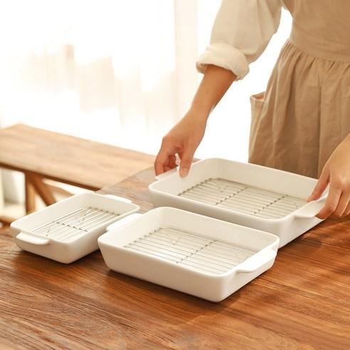 케어프린 다용도 밧드 세트 S M L 3종 + 스탠망 - 그라탕/오븐접시 | 쿠팡