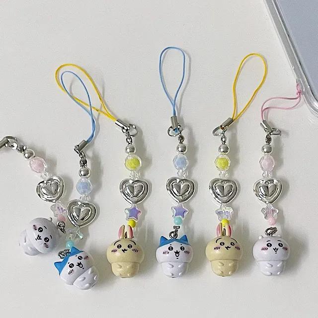 먼작귀 치이카와 하치와레 우사기 농담곰 핸드폰줄 핸드폰고리 비즈스트랩 비즈키링 다이어리 에어팟 Z플립 키링