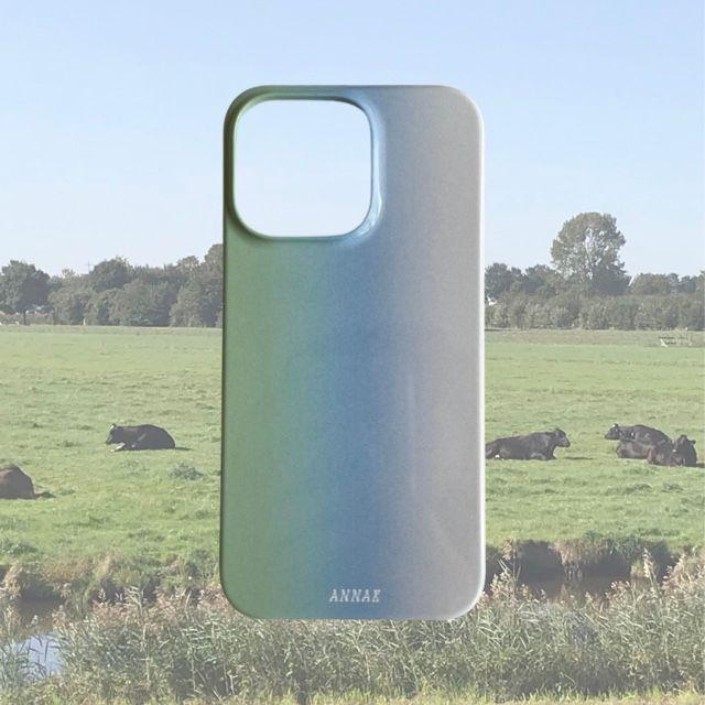 [grass and ocean gradation hard case] 블루 여름 그라데이션 빈티지 폰케이스 아이폰 갤럭시 하드케이스